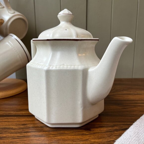 Kensington Staffordshire Ironstone England Teapot - Picture 2 of 15